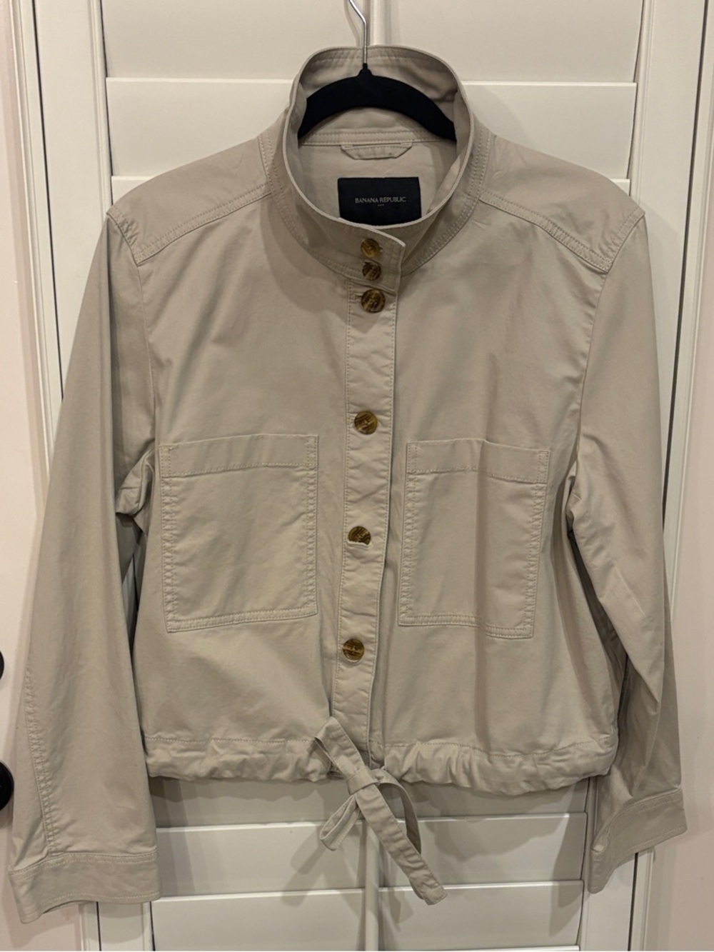 Banana Republic Khaki Drawstring Utility Jacket